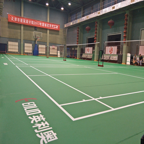 Piso de la cancha de bádminton estándar portátil de deportes de interior internacional