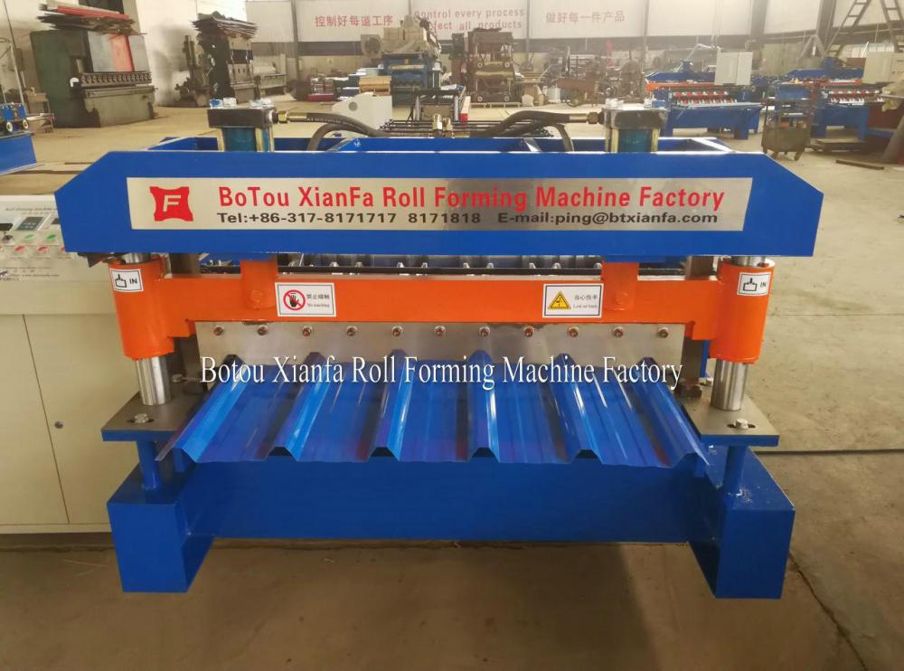 Trapezoidal IBR Sheet Metal Roof Roll Forming Machine