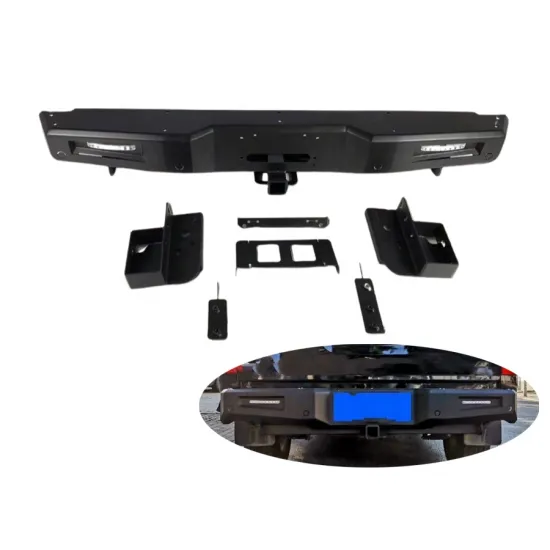 Steel Rear Bumper Kit Guard for Triton L200 2015-2018