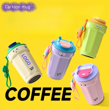 Leak-Proof Thermos Travel Mug - Stainless Steel Insulated Coffee Cup