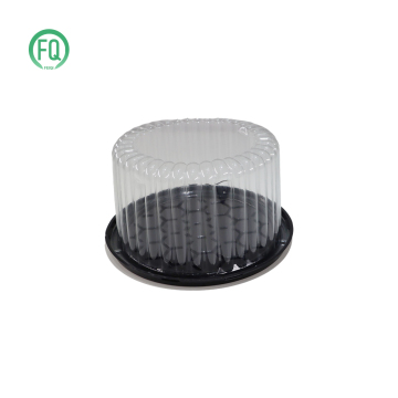 Custom Recyclable Plastic Round Cake Packaging Box in Inches