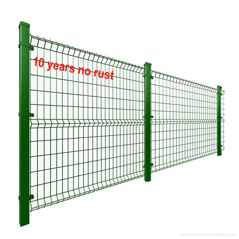 Galvanized 3d Bending Curved Welded Wire Mesh Fencing