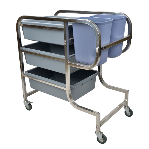 Stainless Steel Collect Cart Stainless Steel Square Tube Collecting Cart Factory