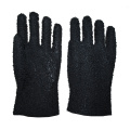 Black pvc double dipped gloves with chips