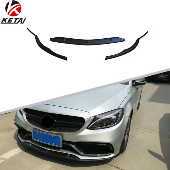 C63 Style Edition 1 Car Bumper Front Lip Accessories for KETAI 2015 C63 W205 C205 BENZ