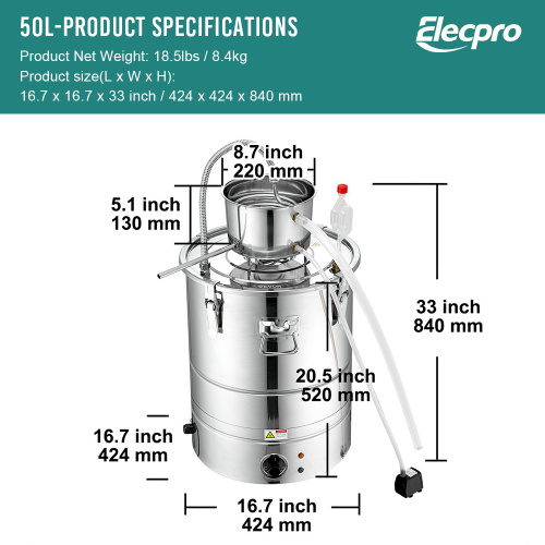 Alcohol Distiller Machine Moonshine Still Water Alcohol Distiller Manufactory