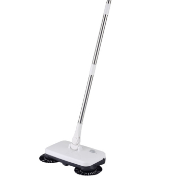 Electric Floor Broom with Dual Sweeper Heads for Home Appliances