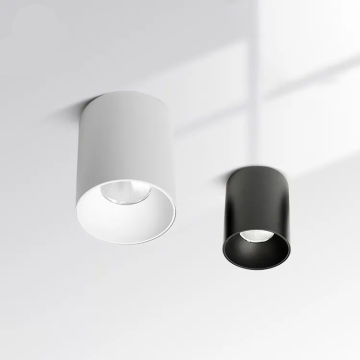 Nordic LED Downlight Surface Mounted Ceiling Lamps AC85-260V White/Black for Living Room Bedroom Hallway