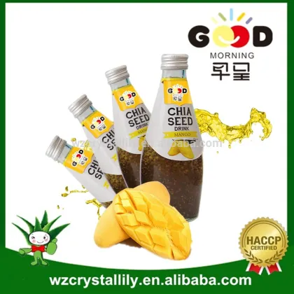 organic chia seed drink 290ml with fruit flavors chia seeds juice drink