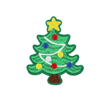 Christmas Alphabet Letter Patches Embroidery Iron-On Patches for Clothing