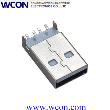 2,0 4P único tipo cabeza macho DIP USB