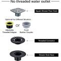 Quadratische 50 -mm -Auslass Edelstahl Badezimmerbodenabfluss