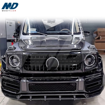 Top Carbon Fiber Front Lip for 2018-2019 Mercedes-Benz G-Class W464 G500 G63 AMG