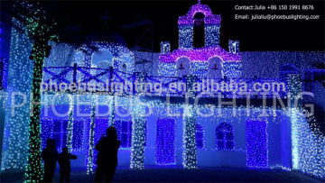 climbing ladder christmas santa star lights deco wedding for new year light