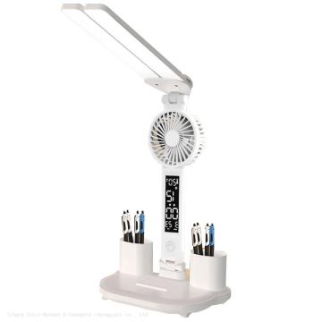 Hot Sale Rechargeable USB Table Lamp with Fan - Bedside Night Light for Study and Reading
