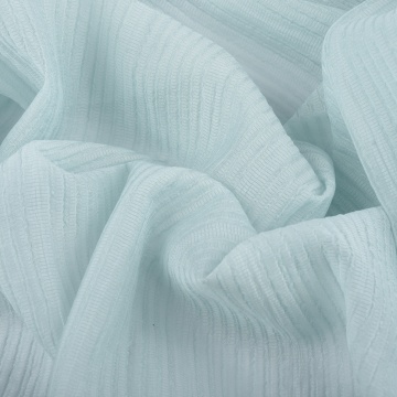 Nylon Rayon Stripe Crepe Light Weight Fabric for Women's Spring Dress Shirts