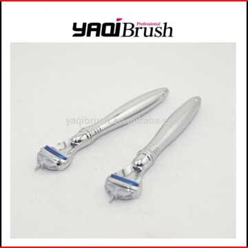 Mens razor handle for shaving razor blades