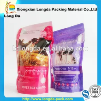pet food packaging bag plastic laminated pouch