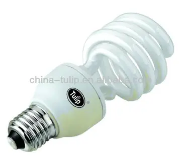 half spiral energy saving lamp