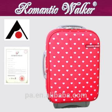 New fashion OEM lovely style foldable EVA custom design luggage