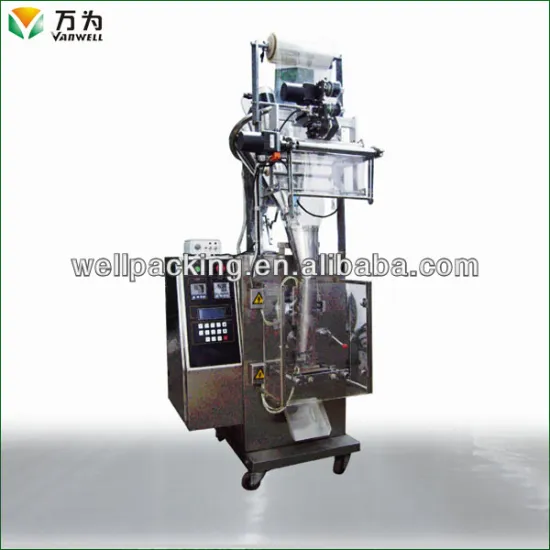 Powder sachet packing machine for four side sealing