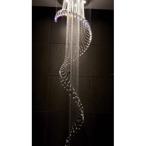 hot selling beads lobby modern chandelier pendant light hotel lobby