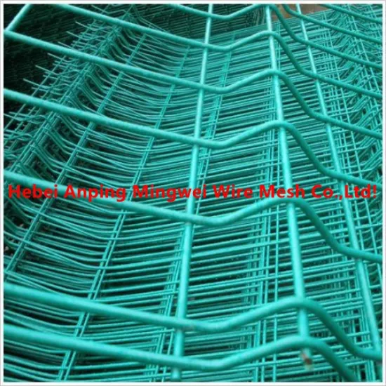 Pvc coated curvy welded wire mesh fence