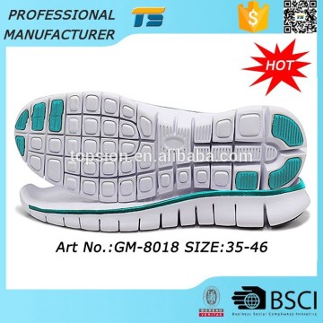 Anti Slip Wear-Resistant Unisex Sneaker Eva Outsole Shoe Soles Wholesale