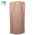 custom printed zipper recyclable stand up pouch kraft