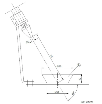 IEC60335 Splash Water Resistance Test Device For Testing the Base of Household Appliances Electric Cooking Utensils