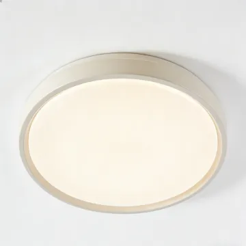 Smooth panel LED ceiling lamp