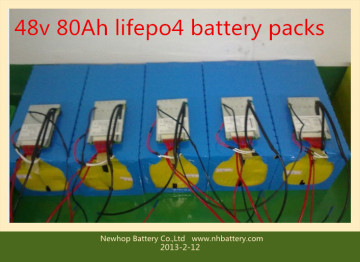 48V LiFePO4 Battery Pack 80ah for Scooter