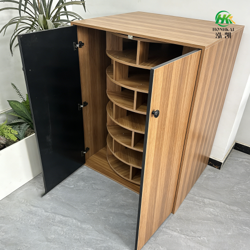 Armário de sapatos giratório moderno para organização doméstica