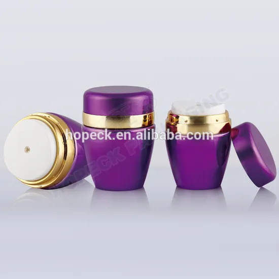 Luxurious round shape airless acrylic cream jar, 30g,50g, HPK-AIRB03-00013W