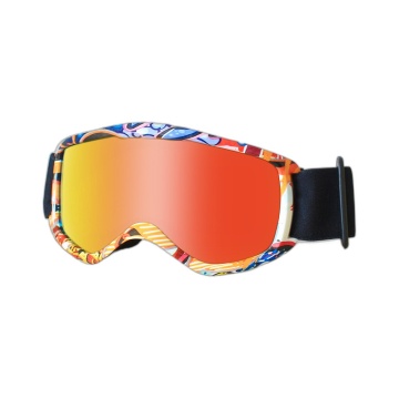Kids Cartoon Dual-Layer Anti-Fog Ski Goggles