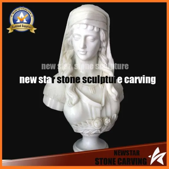 White Marble Female Bust Mbt1705