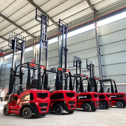 1 Ton Battery Case Forklift and 2 Ton Electric Forklift with Charger for Sale