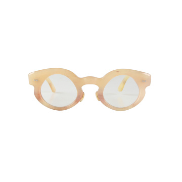 Natural Buffalo Horn Optical Frame in Honey Blonde Grain