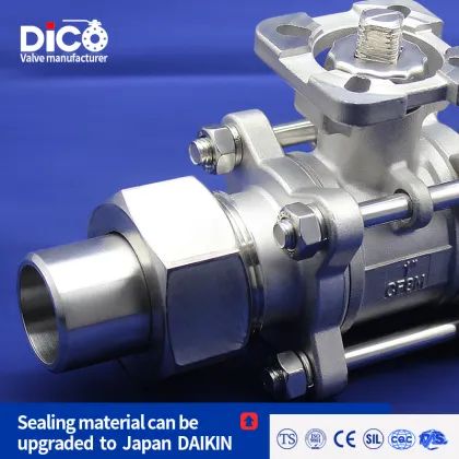 Dico Brand Union Butt Weld 3PC Ball Valve