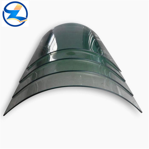 Bent curved glass tempered glass for building architecture