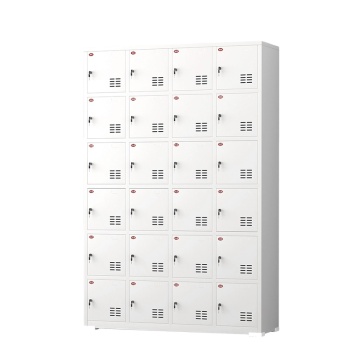 24-Door Steel Tool Charging Cabinet for Construction Site Power Tools