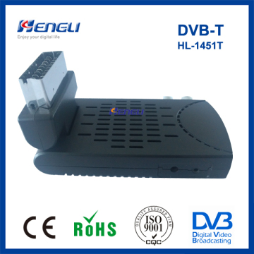 cheap nice mini scart set top box MPEG4 H.264 DVB-T decoder