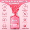 Biotin Gummies avec de la biotine 10 000 mcg de cheveux sains et de peau et de ongles