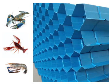 Rumah ladang udang sarang lebah heksagon - 6.5cm aperture pembiakan lobster plat plat akuakultur