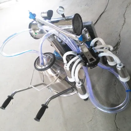 collecting milk milking machine with vacuum pump