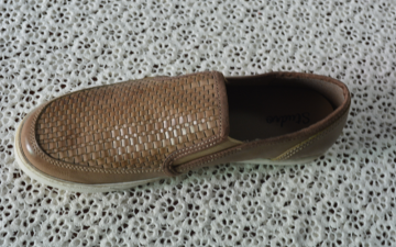 high quality woven elastic pu upper casual menn's shoes