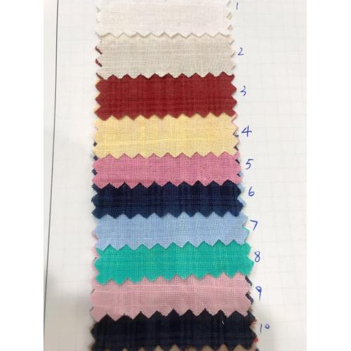 New Product 50%Cotton 50%Rayon Dark Plaid Slub Fabric