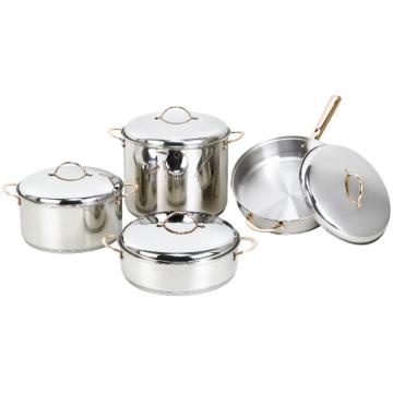 Basic Stainless Steel Cookware Set 8 pieces