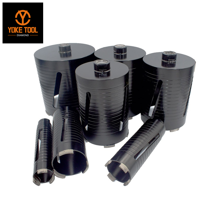 91 mm de diamante seco de diamante seco bit 1/2 bsp para perfuração de concreto