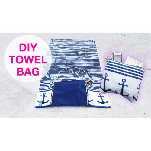 quick dry sand free recycled beach towel bag